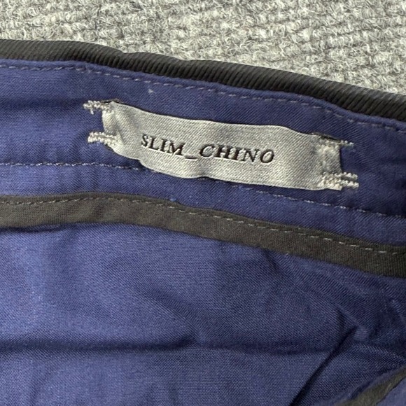 Diesel Pants Size 28W x 28L Slim Chino Pants Black Pleated Cotton Blend Women's - Picture 6 of 15